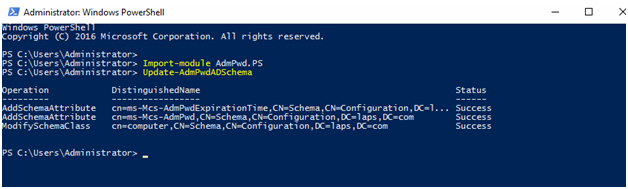 Update-AdmPwsADSchema