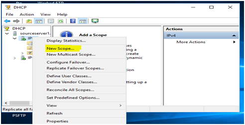 Configure scope