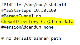 sshd_config file 