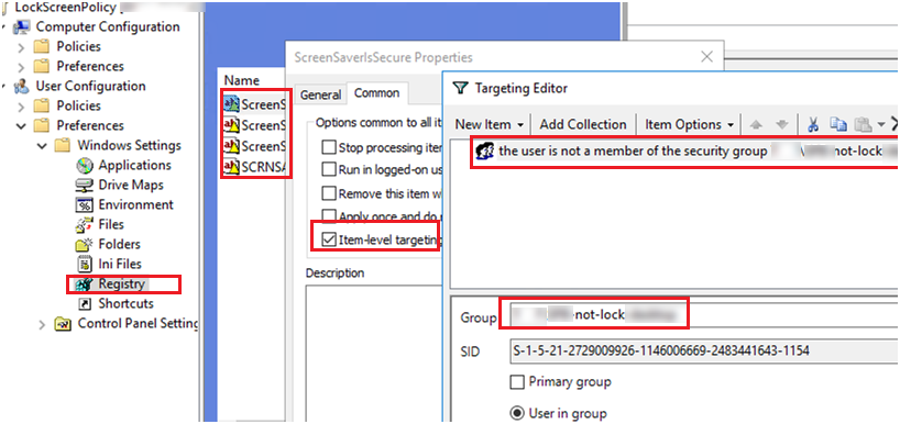 create a domain security group